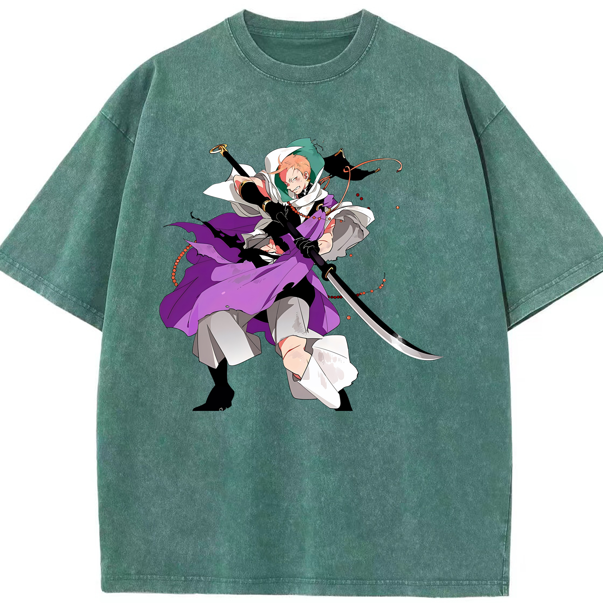 （画像用） 刀剣乱舞 Touken Ranbu 綿100% ヴィンテージ風 半袖Tシャツ（フロントプリント）